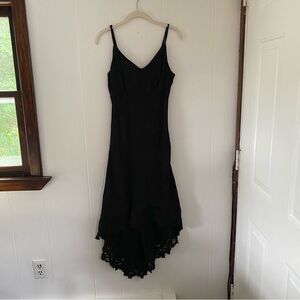 Mystic Los Angeles Hi-Low Slip Dress - Black, Size - M